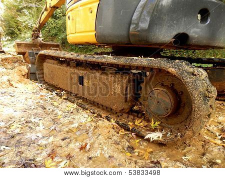 Excavator at work