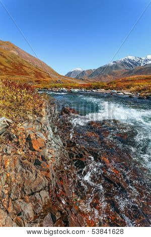 River, Mountains, Stone