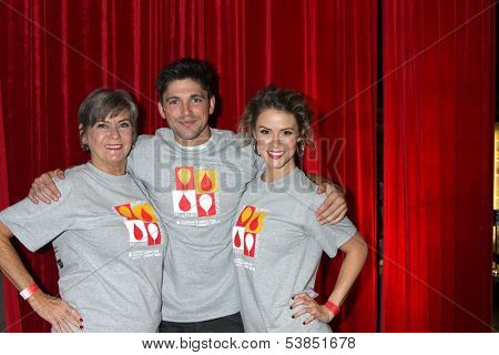 LOS ANGELES - OCT 6:  Char Griggs, Robert Adamson, Linsey Godfrey at the Light The Night The Walk to benefit the Leukemia-Lymphoma Society at Sunset-Gower Studios on October 6, 2013 in Los Angeles, CA