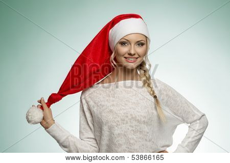 Young Xmas Blond Girl
