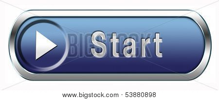 Start button or sign