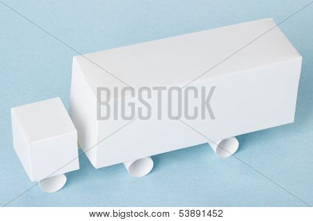 Truck Model Made From Paper