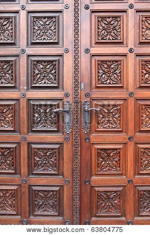 Part Door Of Church Of St. Ludmila