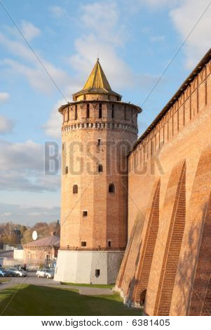Turm des Kremls in kolomna