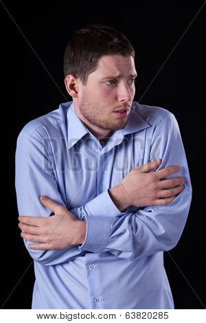 Sick Man Shivering