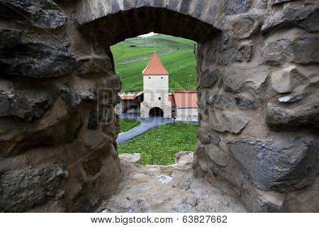 Rupea fortress, Brasov county, Romania. Medieval saxon landmark of Transylvania.