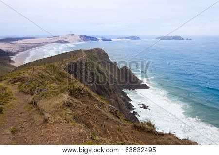 Northland Sand Beach Near Cape Reinga New Zealand