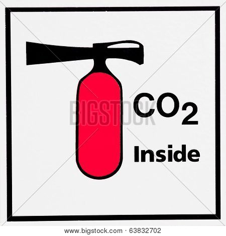 Carbon Dioxide Containing Fire Extinguisher Icon