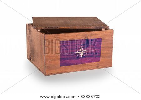 Wooden Crate Isolated On A White Background
