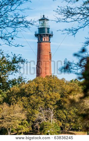 Currituck Beach Lighthouse On The Outer Banks Of North Carolina