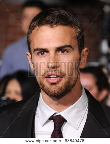 LOS ANGELES - MAR 18:  Theo James arrives to the 'Divergent' Los Angeles Premiere  on March 18, 2014 in Westwood, CA                