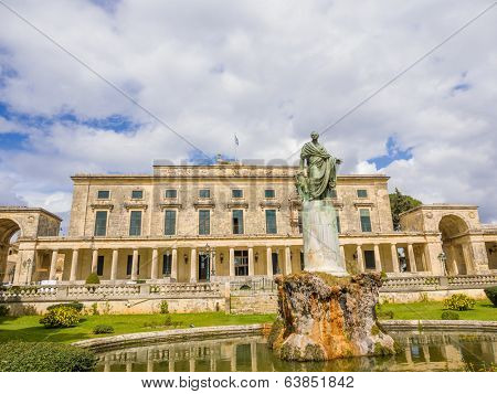 the fabulous museum of asiatic art in Esplanada Square at Corfu island Greece