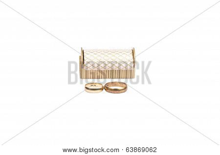 Arrangement With Wedding Rings