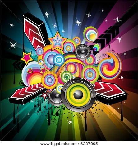 Techno discoteca Flyer
