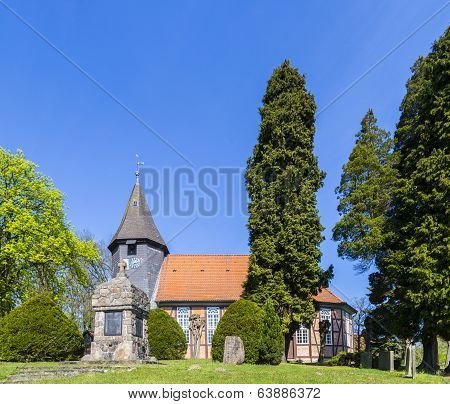 Famous Old Church In Osterheide