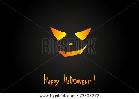 Background with scary face