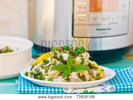 Cod Fillet With Greens