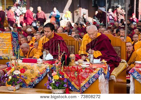 Meditation Of Tibetan Buddhist Monks