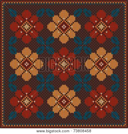 Vector Illustration Of Folk Seamless Pattern Ornament. Ethnic Ornament