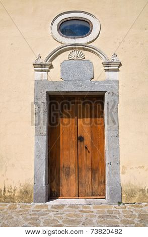Church of Madonna della Rocca. Satriano di Lucania. Italy.