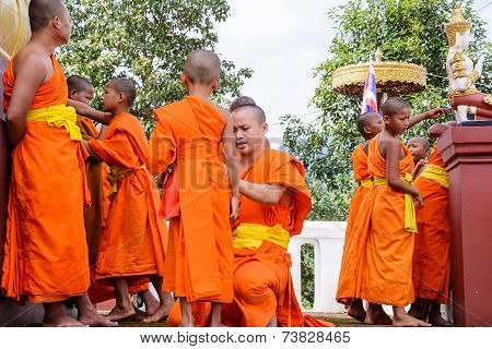 Monks Clad To Novices.