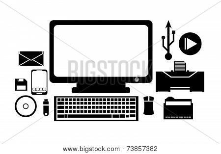 Computer vector set