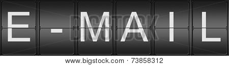 E-mail Written In Mecanical Letters