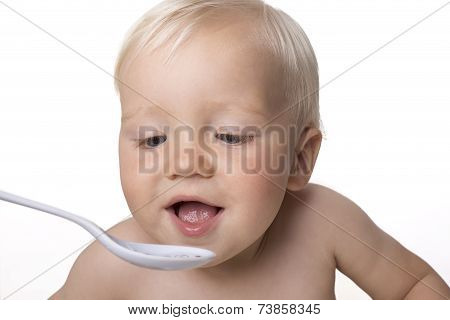 Eating boy