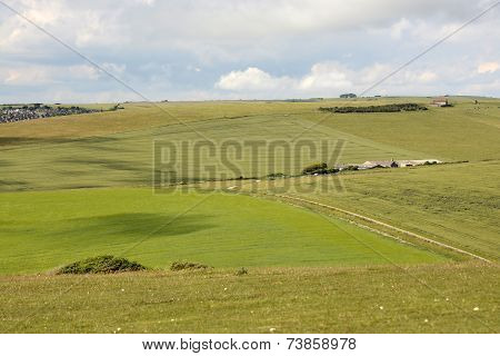 South Downs Countryside Near Eastbourne. England