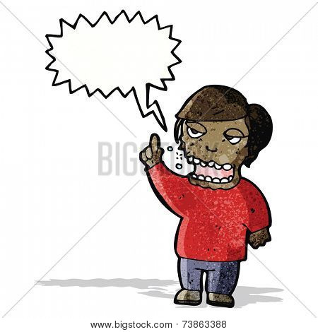 belching man cartoon