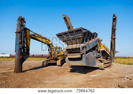heavy building machines