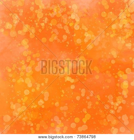 Abstract autumn orange background with watercolor splashes and swashesAbstract autumn orange backgro