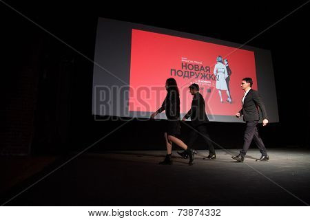 MOSCOW - OCTOBER, 4:  Francois Ozon. Premiere of the movie New Girlfriend, October, 4, 2014 at Gogol Center in Moscow, Russia