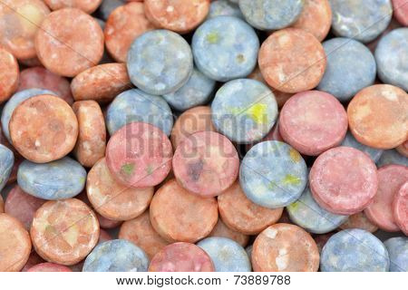 Red And Blue Chewing Candies