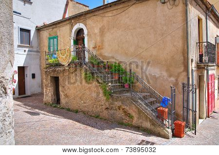 Alleyway. Brienza. Basilicata. Italy.
