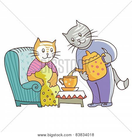 Cats, Couple In Love 1