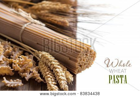 Whole Wheat Italian Pasta With Wheat Spikes
