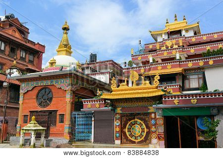 Boudhanath Buddhist temple, Kathmandu, Nepal