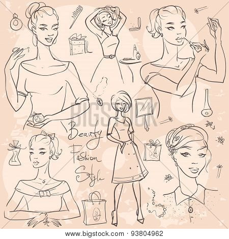 Pretty fashionable women