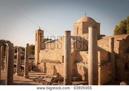 The Panagia Chrysopolitissa orthodox church. Paphos, Cyprus