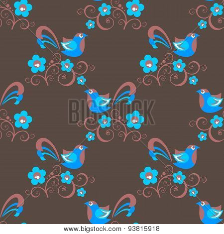 birds seamless background