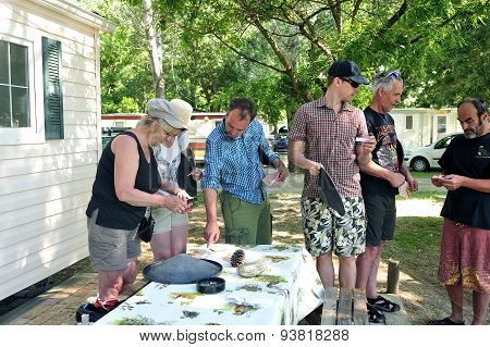 Treasure Hunt Organized In A French Campsite