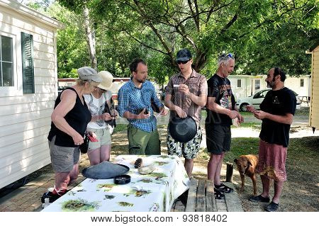 Treasure Hunt Organized In A French Campsite