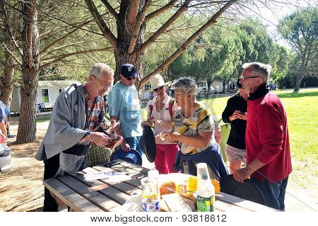 Treasure Hunt Organized In A French Campsite