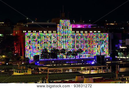 Museum Of Contemporary Art Building Coloured Squares