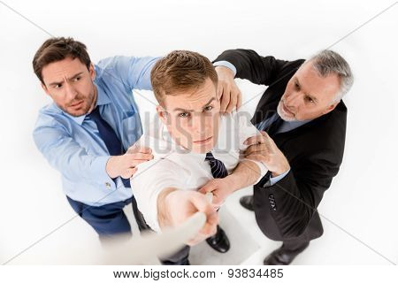 Concept for successful business team