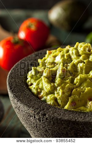 Homemade Fresh Guacamole And Chips