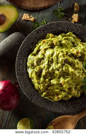 Homemade Fresh Guacamole And Chips
