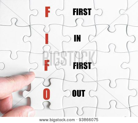 Last Puzzle Piece With Business Acronym Fifo