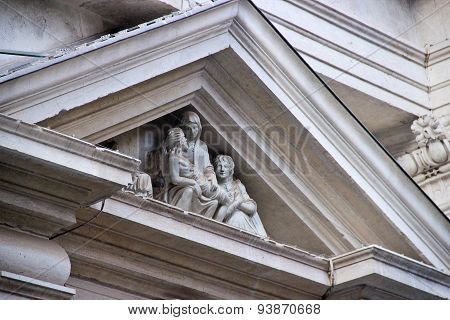 Close Up Exterior Of San Giacomo Dell'orio